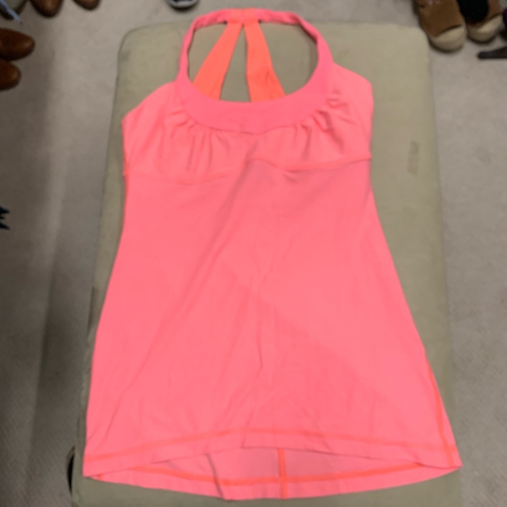 Lululemon orange tank size 6